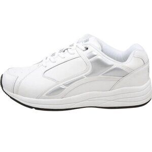 Drew‎ Mens Force White Leather Comfort Sneaker Size 7.5 Wide New 40960-22